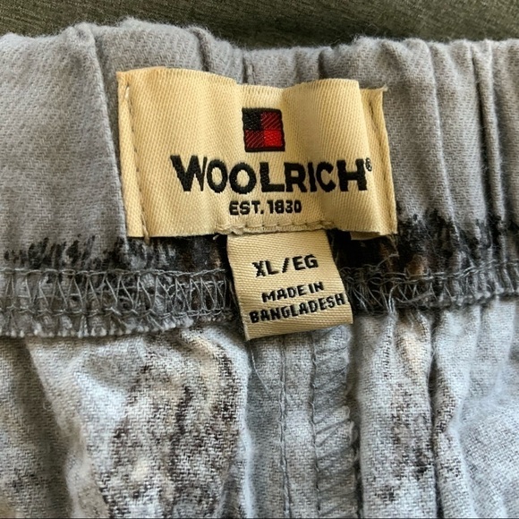 WOOLRICH Flannel Men’s Pants. Gray With Brown Dogs. Size XL. - Picture 5 of 5